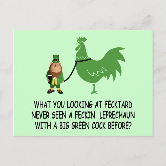 Feckin Irish fecktard Postcard (Front)