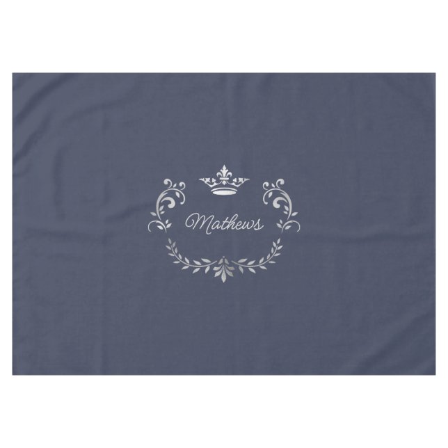Federal Blue Crown Crest Personalised  Tablecloth (Front (Horizontal))