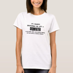 Federal Budget Sequester Political T-Shirt