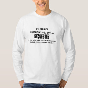 Federal Budget Sequester Political T-Shirt