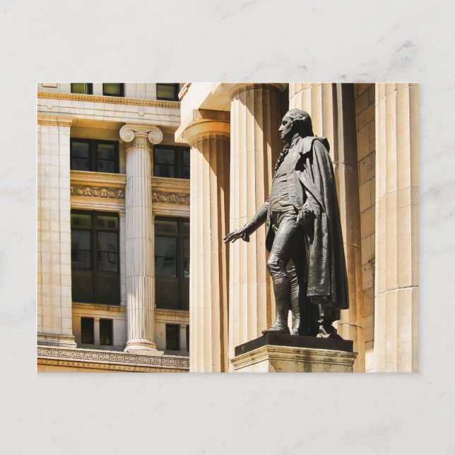 Federal Hall, NYC Postcard (Front)