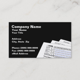 Federal Tax Forms Business Card