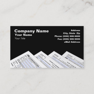 Federal Tax Forms Business Card