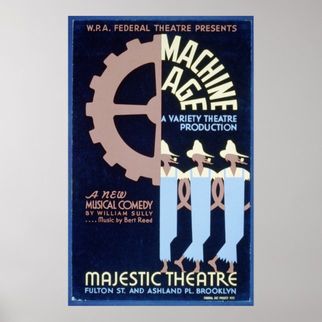 Federal Theatre presents a Musical Comedy WPA Poster (Front)