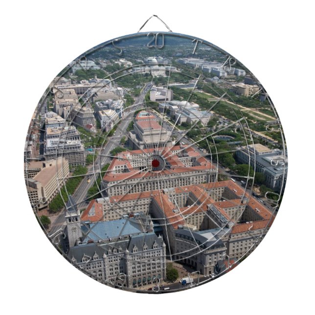 Federal Triangle Washington D.C. Dartboard (Front)