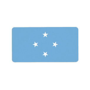 Federated States of Micronesia flag Label