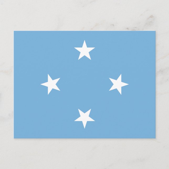 Federated States of Micronesia Flag Postcard (Front)
