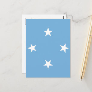 Federated States of Micronesia flag Postcard