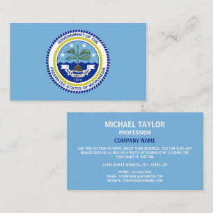 Federated States of Micronesia Flag & Seal Business Card