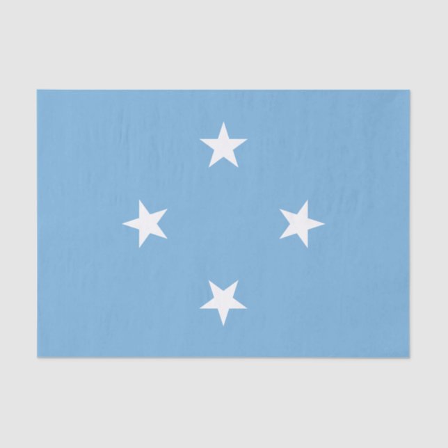 Federated States of Micronesia Flag Tissue Paper (Front)