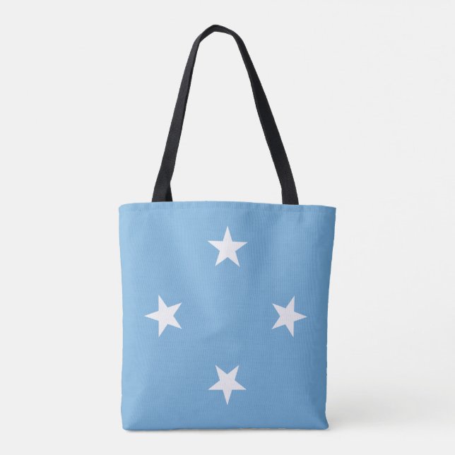 Federated States of Micronesia Flag Tote Bag (Back)