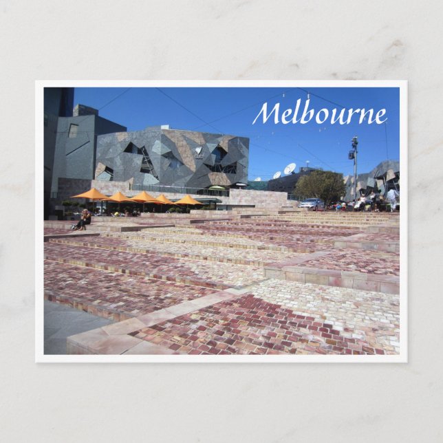 federation square courtyard postcard (Front)