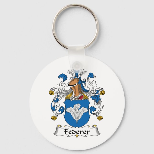 Federer Family Crest Key Ring (Front)