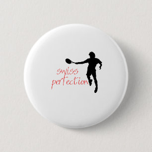 Federer Tshirt Swiss Perfection 6 Cm Round Badge