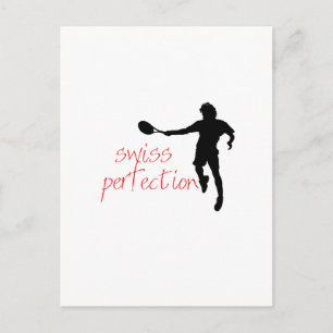 Federer Tshirt Swiss Perfection Postcard