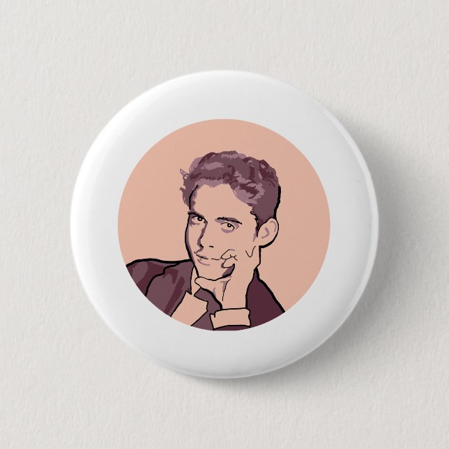 Federico Garcia Lorca 6 Cm Round Badge (Front)