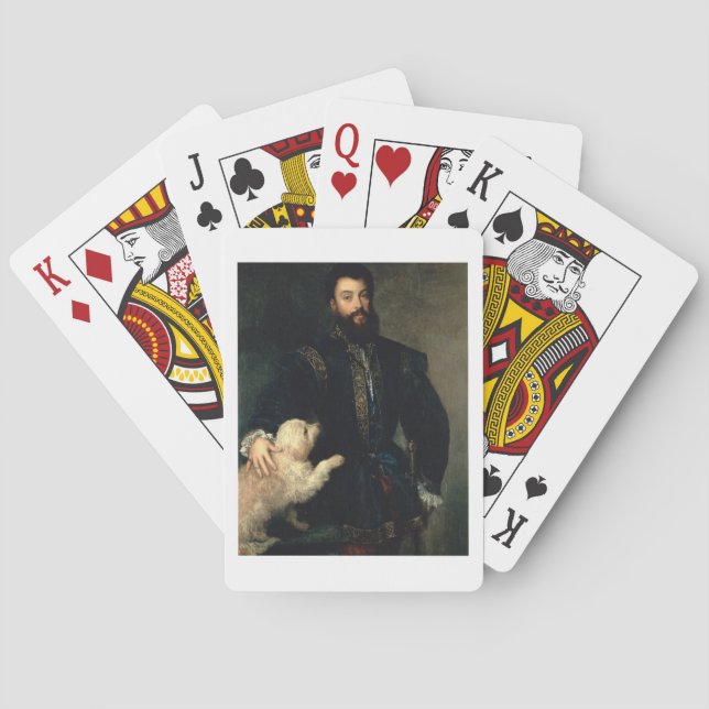 Federigo Gonzaga, Duke of Mantua, c.1525-30 (oil o Playing Cards (Back)