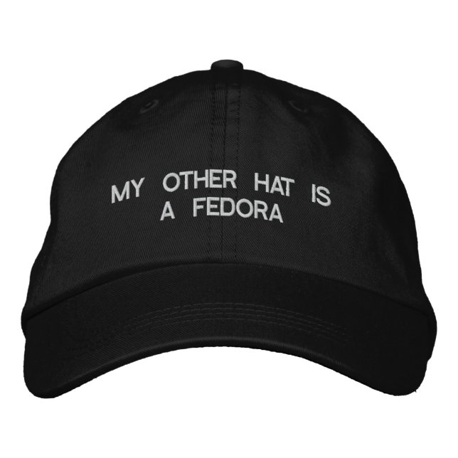 Fedora - Personalised Adjustable Hat (Front)