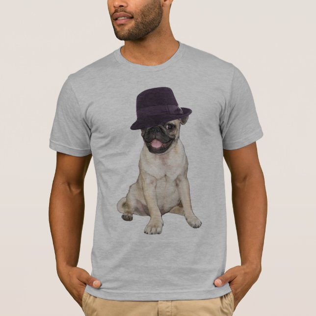 Fedora Pug T-Shirt (Front)