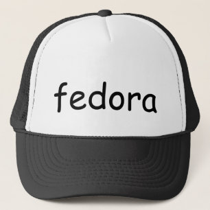 fedora trucker hat