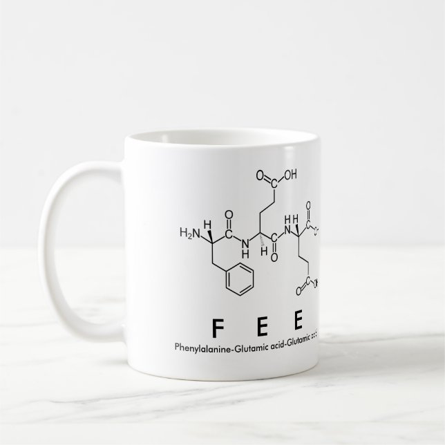 Fee peptide name mug (Left)