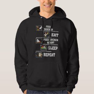 Feed Chicken Chicken Egg Hoodie