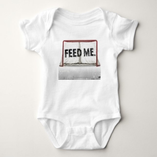 Feed Me!! Baby Bodysuit (Front)
