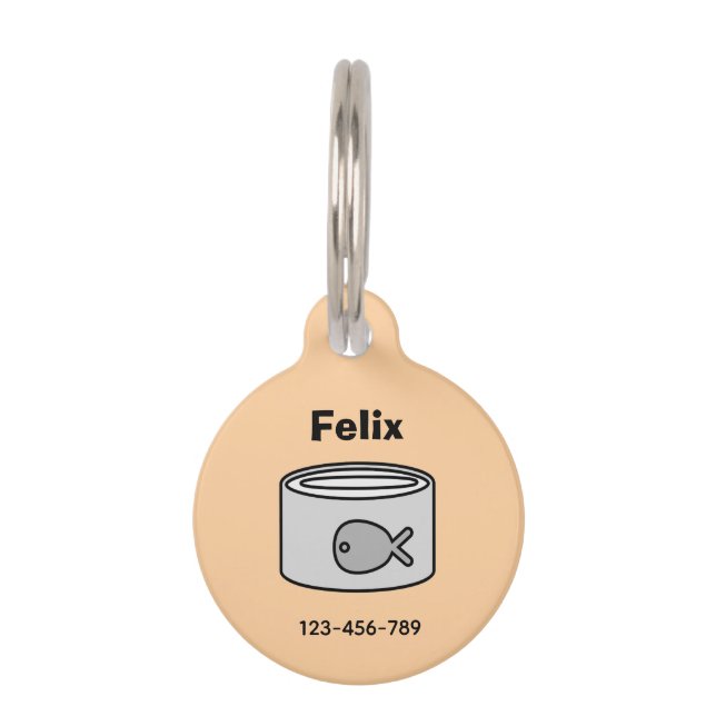 Feed Me! Cat Pet Tag (Front)