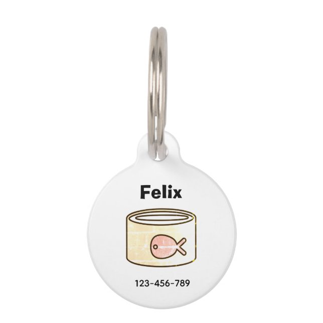 Feed Me! Cat Pet Tag (Front)