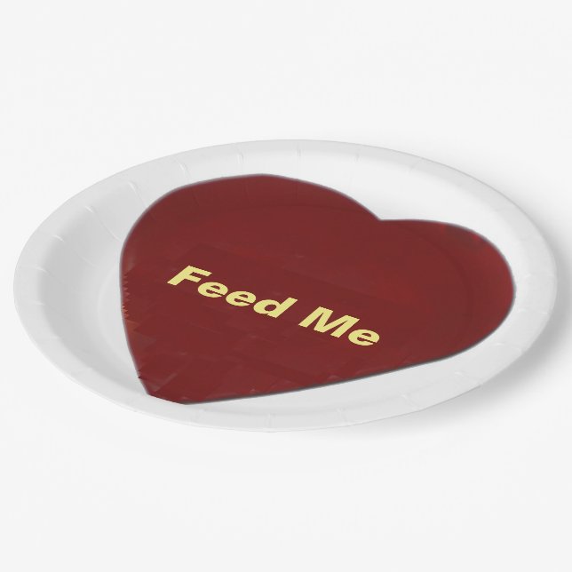 Feed Me Custom Paper Plates 9 (Angled)
