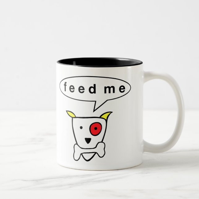 "Feed Me" Dog Mug (Right)