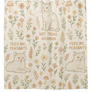 Feed me peasants shower curtain