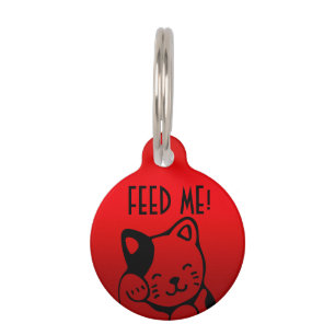 Feed me pet tag