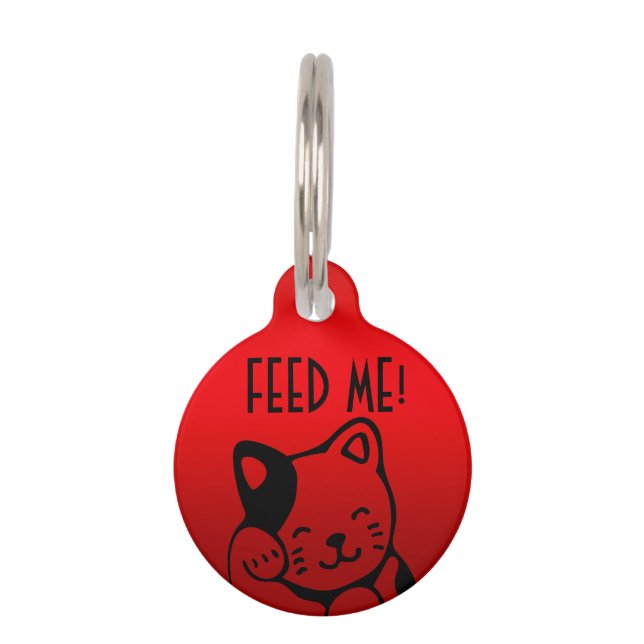 Feed me pet tag (Front)