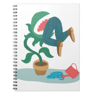 feed me venus flytrap spiral notebook