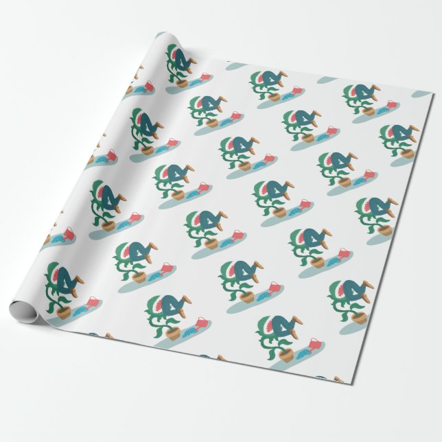 feed me venus flytrap wrapping paper (Unrolled)