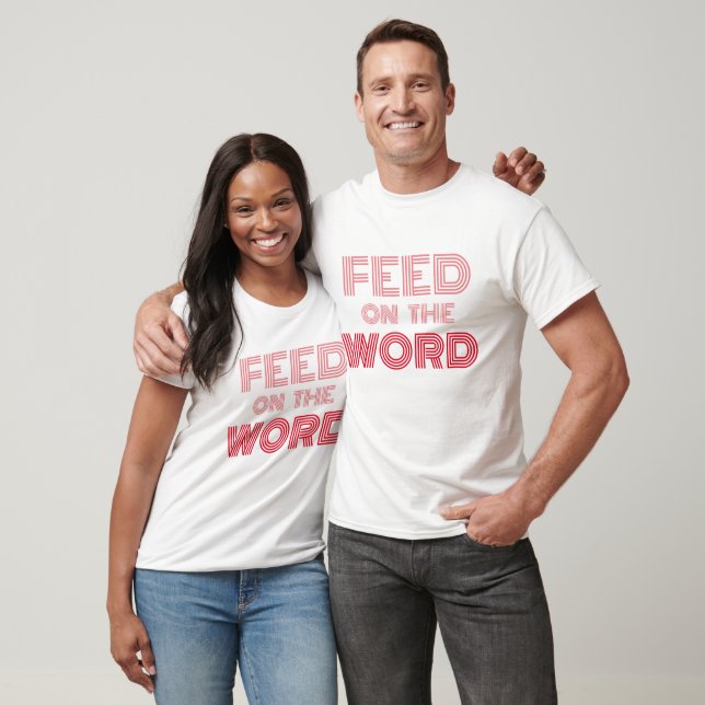 Feed On The WORD Red T-Shirt (Unisex)