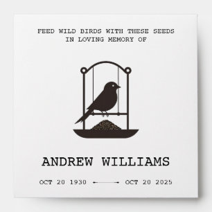 Feed the Birds Memorial Seed Envelope