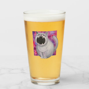 Feed the Black Hole Cat glass