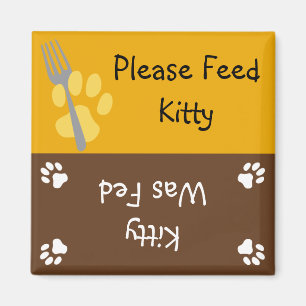 Feed the Cat Magnet