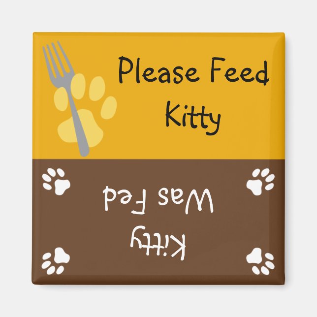 Feed the Cat Magnet (Front)
