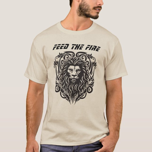 Feed the Fire – Fierce Lion Tee (Front)