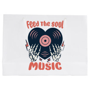 feed the soul music large gift bag