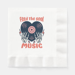feed the soul music napkin