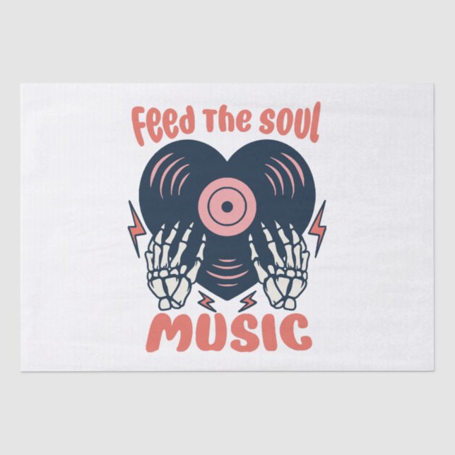 feed the soul music tissue paper (Front)