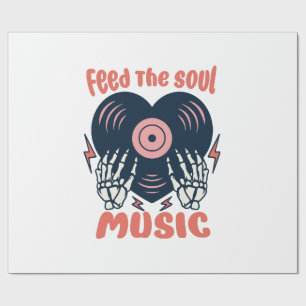 feed the soul music wrapping paper