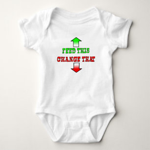 Feed This Funny Baby Romper Humour Bodysuit