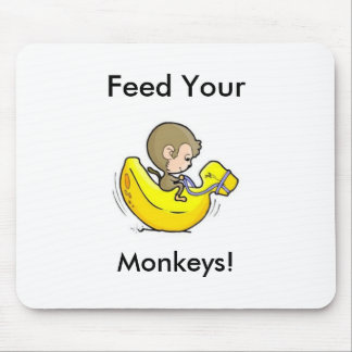 Feed Your Monkeys! Mouse Pad