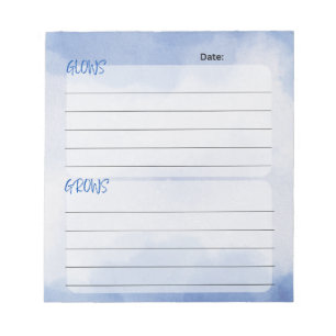 Feedback Form: Glows & Grows Notepad
