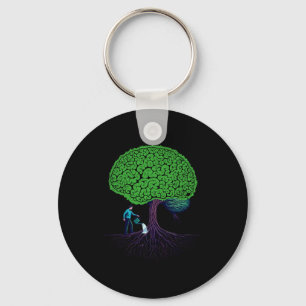Feeding Brain Mental Health Awareness Prevent Suic Key Ring